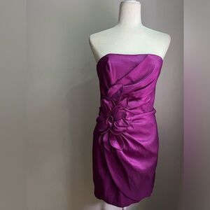 VINTAGE Jessica McClintock Purple Strapless Dress M